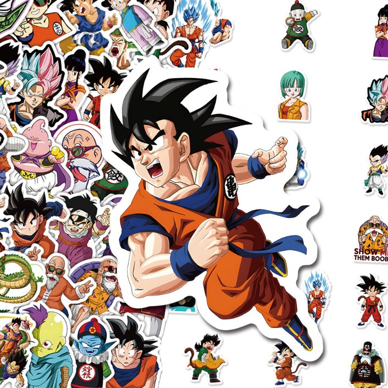 Ornament Ball Set - 60 Stück Anime Dragon Ball Aufkleber