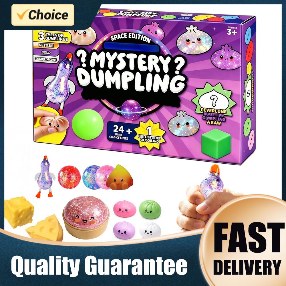 Advent Calendar Gift - Simulations-Flash-Dumpling-Druckball, langsam rückfedernd, Dumpling Squishy, Mystery