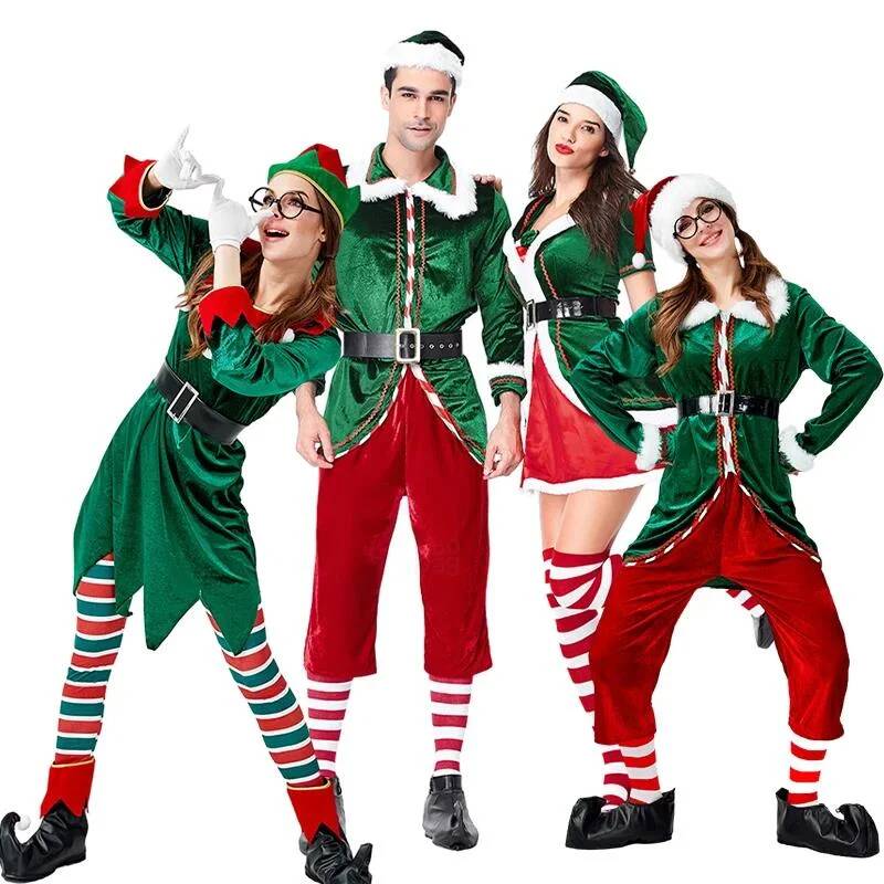 Weihnachtsmann-Cosplay-Kostüm  – Elf Costume Christmas Bewertung und Preis