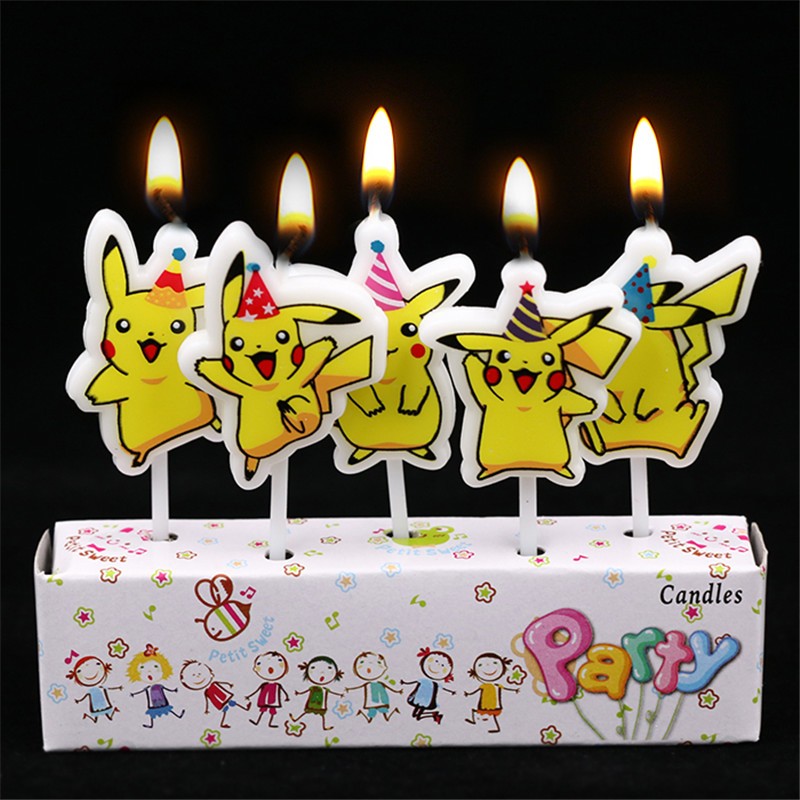 5 teile/los Pokemon Geburtstag – Holiday Candle Set Bewertung und Preis