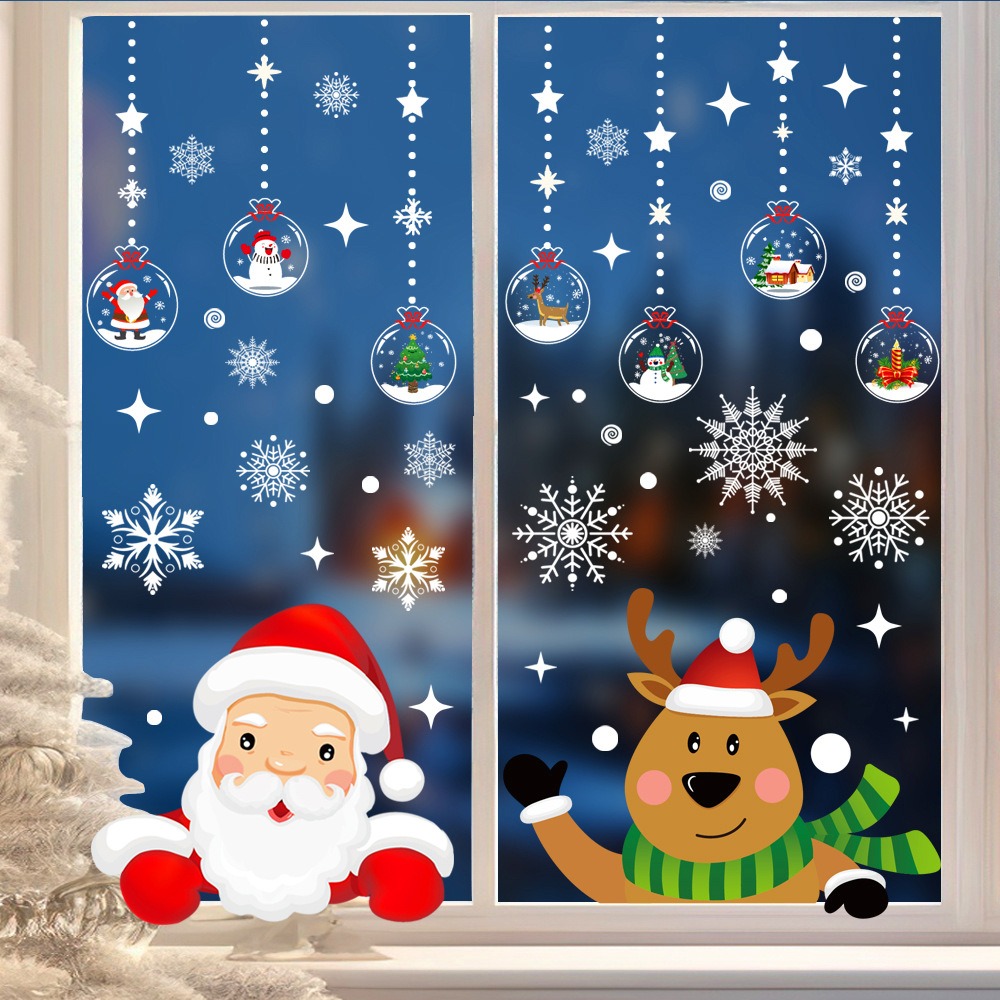 Cartoon Weihnachten Weihnachts – Snowflake Window Decal Bewertung und Preis
