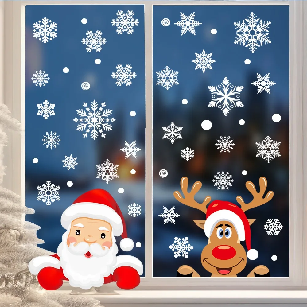 Cartoon Weihnachten Weihnachts – Snowflake Window Decal Bewertung und Preis