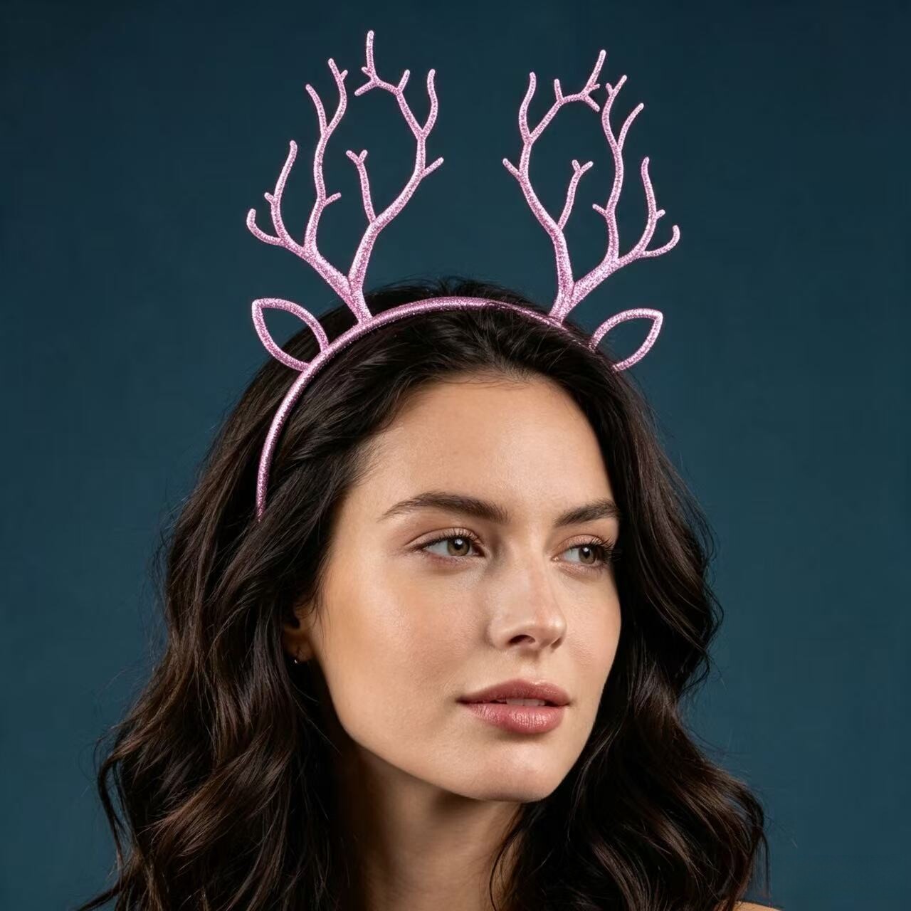 Festliches Weihnachts-Glitzer- – Reindeer Antlers Headband Bewertung und Preis