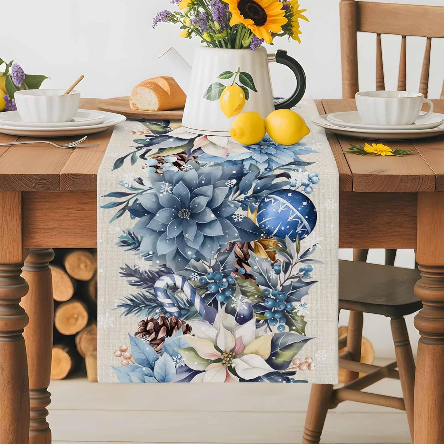 Weihnachten Blauer Weihnachtss – Christmas Table Runner Bewertung und Preis