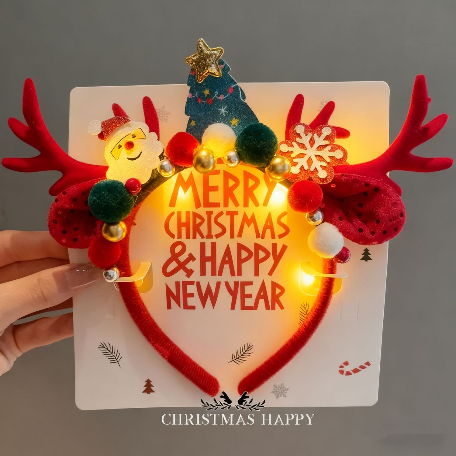Weihnachts-Rentiergeweih-Stirn – Reindeer Antlers Headband Bewertung und Preis