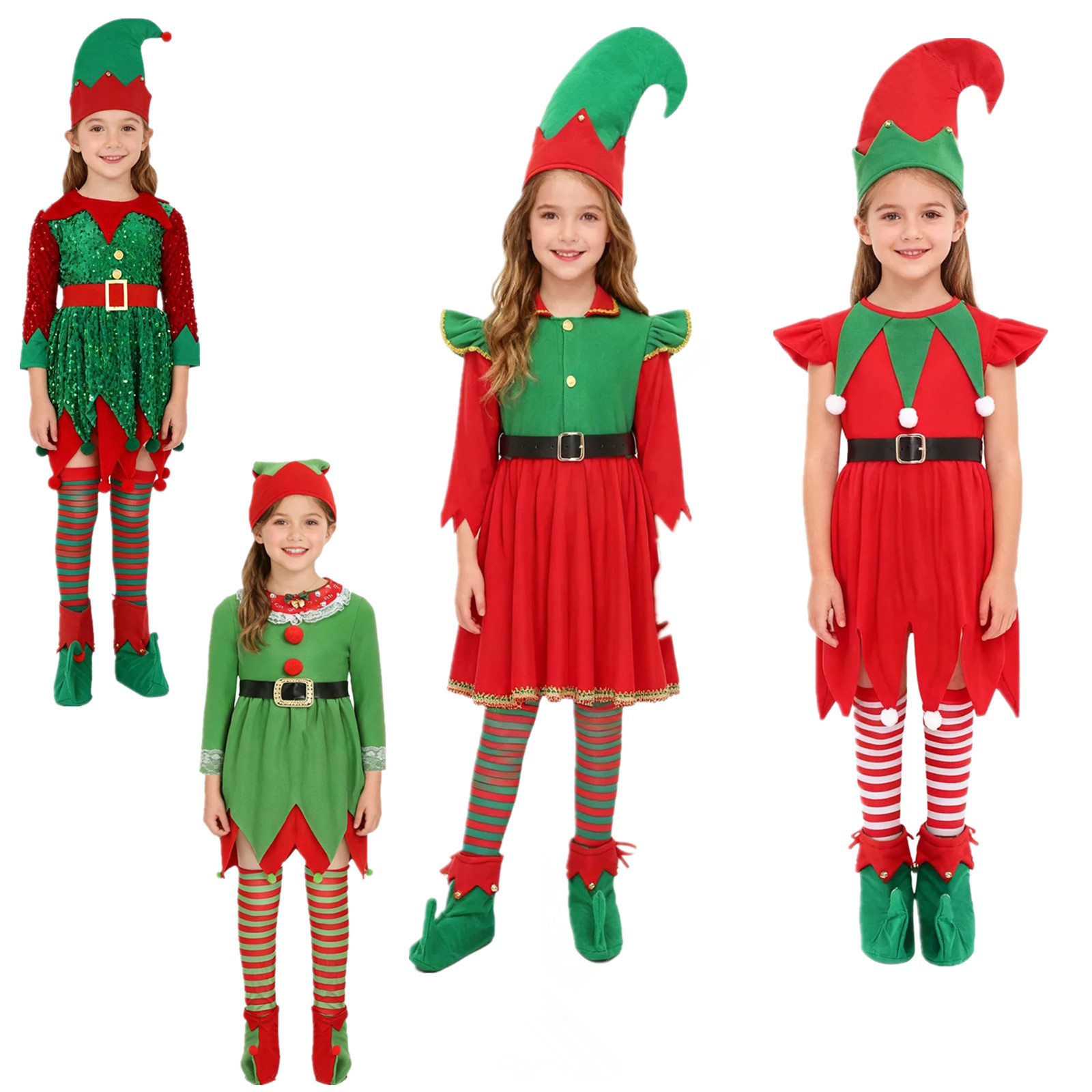 Elfenmädchen Weihnachtskostüm  – Elf Costume Christmas Bewertung und Preis