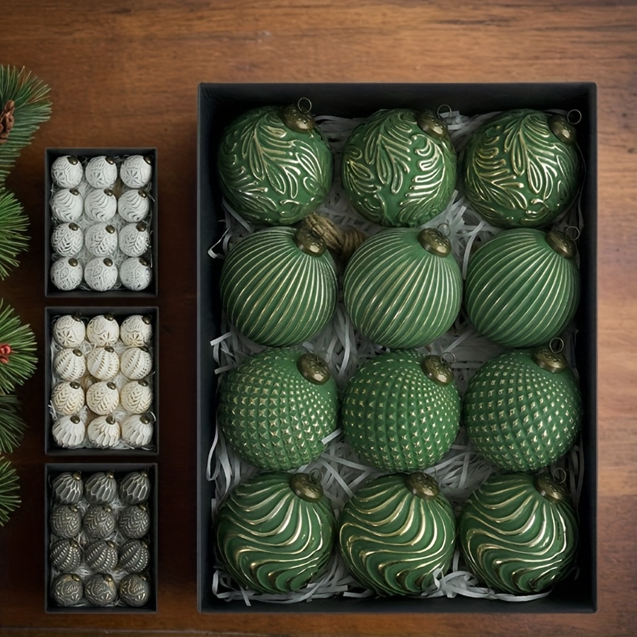 12 Stück/Set 8,0 cm Weihnachts – Ornament Ball Set Bewertung und Preis