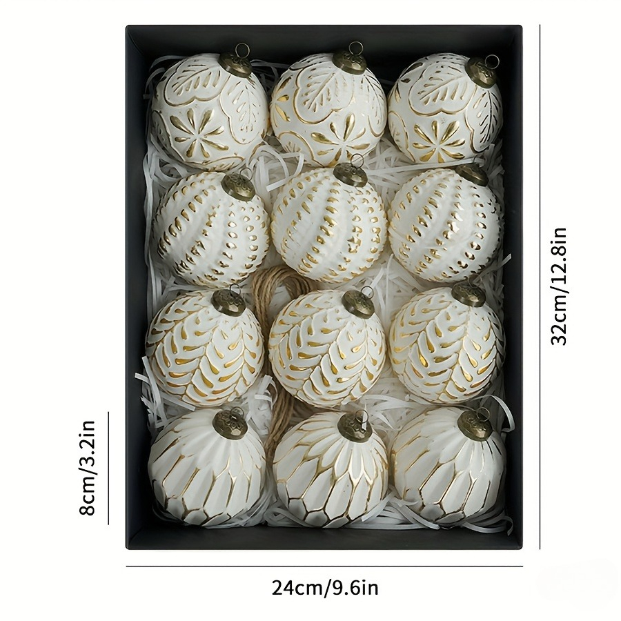 12 Stück/Set 8,0 cm Weihnachts – Ornament Ball Set Bewertung und Preis