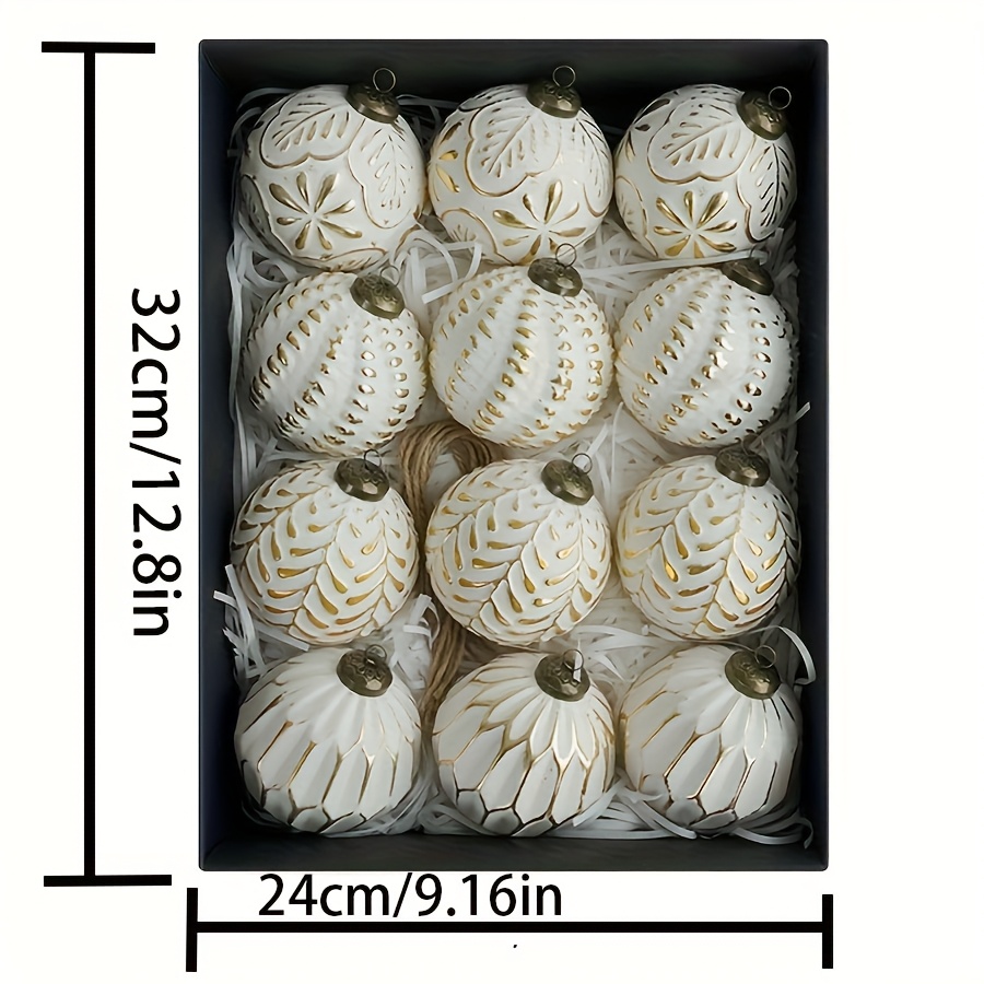 12-teiliges 8 cm antikes Kunst – Ornament Ball Set Bewertung und Preis