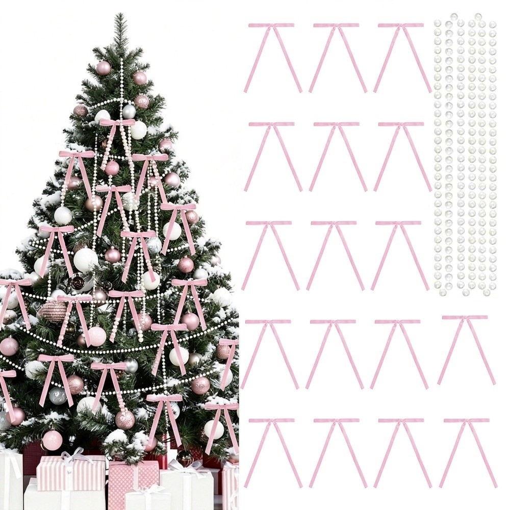 24 Stück Kettenornamente Vinta – Ribbon Bow Gift Bewertung und Preis