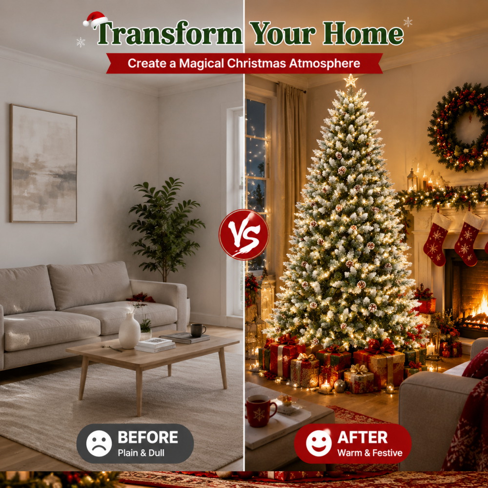 Vorbeleuchteter, beflockter kü – Christmas Tree Artificial Bewertung und Preis