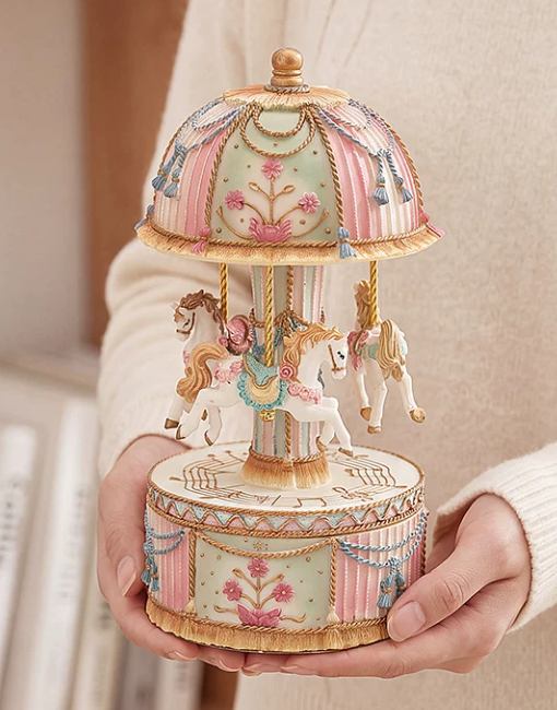 Karussell Spieluhr Schneeball  – Snow Globe Musical Bewertung und Preis