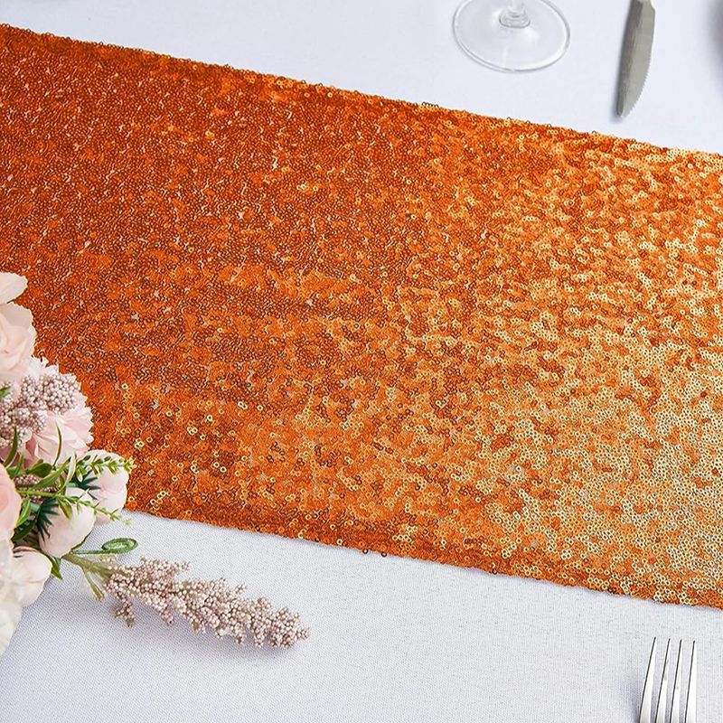 Orangefarbener Pailletten-Tisc – Christmas Table Runner Bewertung und Preis