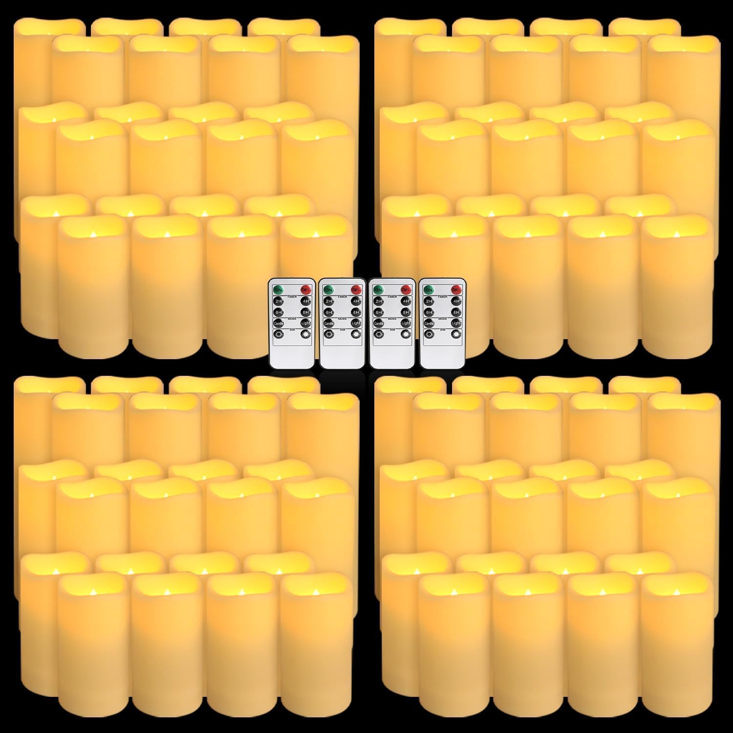 Set aus 96 wasserdichten flamm – Holiday Candle Set Bewertung und Preis